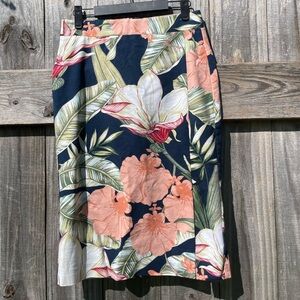 Ann Taylor Multicolor Floral Skirt